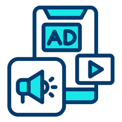 Mobile Advertising Icon
