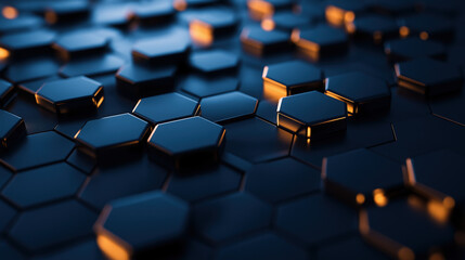 Fototapeta premium hexagon shape background 