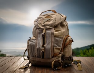 Backpack in the mountains