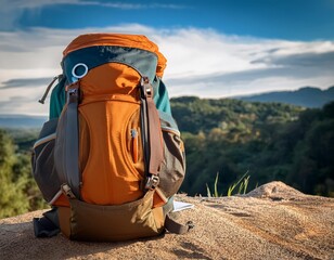 Backpack in the mountains