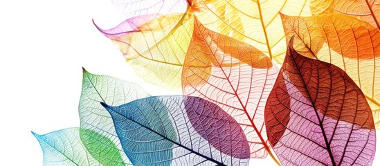 Rainbow Hues of Transparent Leaves