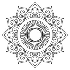 Flower mandala background with place for text design