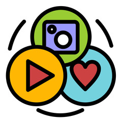 Content Blending Icon