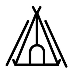 camping icon design