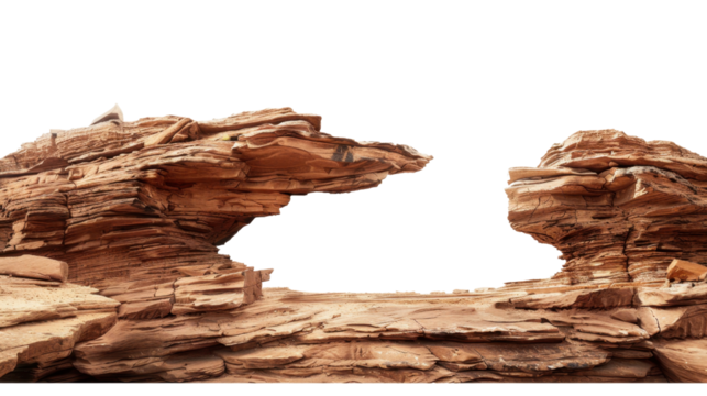 Rock on transparent background