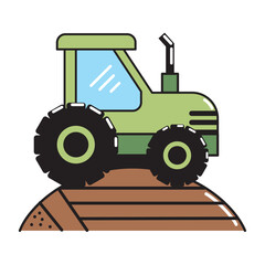 tractor of farm machinery