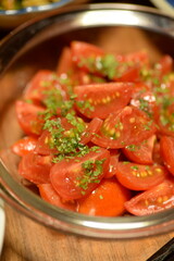 Fresh Tomato Salad for dinner.