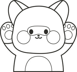 A collection of cute-faced animal friends
