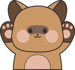 A collection of cute-faced animal friends
