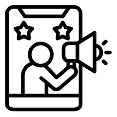 Influencer Content Icon