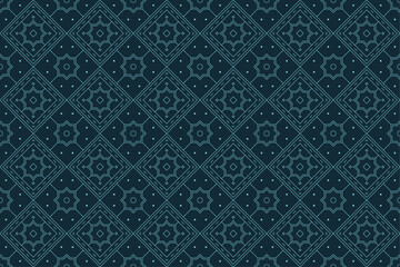 Abstract Batik Islamic Seamless Pattern