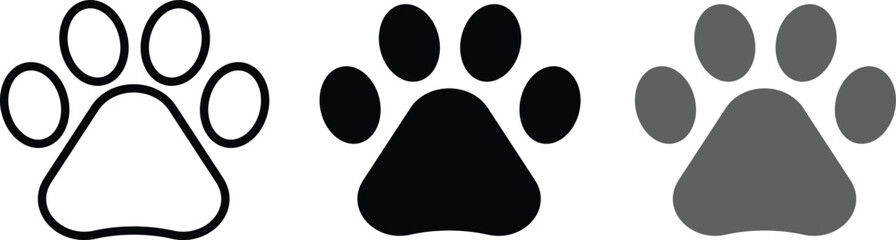 Easy to use vector image of paw