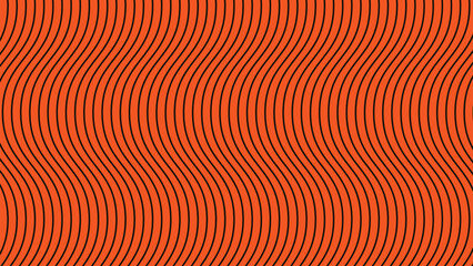 Orange wavy line pattern abstract background for backdrop or presentation