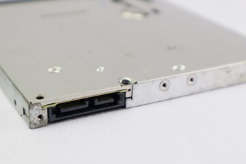 dvd drive laptop isolate white