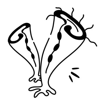 Stentor icon designed in hand drawn style 