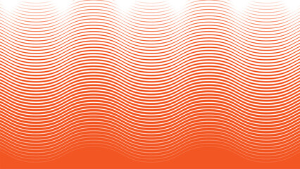 Orange wavy line pattern abstract background for backdrop or presentation