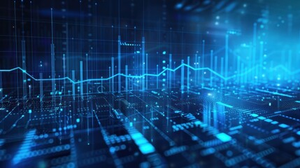 Abstract Futuristic Digital Data Visualization