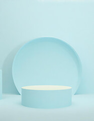 Blue 3D Background display Product