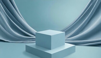 Blue 3D Background display Product