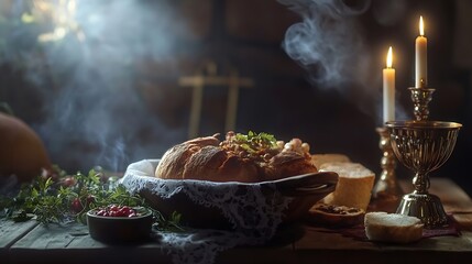 Great Christian Lent Lenten Food Lenten food during Orthodox Great Lent : Generative AI