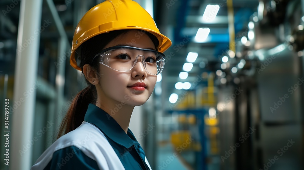 Poster asian female engineers bring a unique perspective to industrial design and engineering blending crea