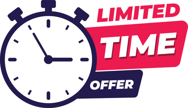 Limited time offer use for sale promotion template