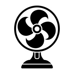 Fan ventilator propeller icon and vector illustration