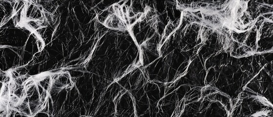 overlay of shredded fabric, on black background, Generative AI