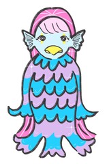 Japanese ghost yokai named amabie