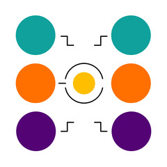 Flowchart diagram presentation template designs