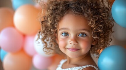 Girl Child Embracing Family On Her Birthday, Filled With Joy