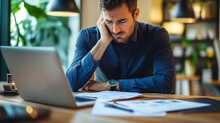 Business owner concerned about recession impacts
