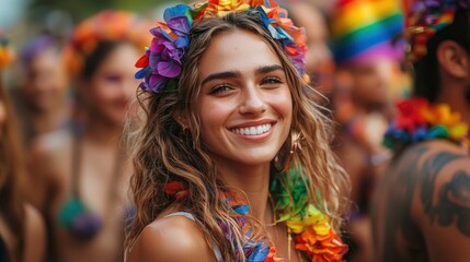 Fototapeta premium Different Generations Having Fun At A Gay Pride Parade
