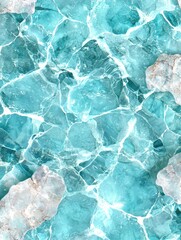 Fototapeta premium Mesmerizing turquoise marble texture