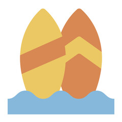 Icon of surfing, an aquatic sport involving riding waves.