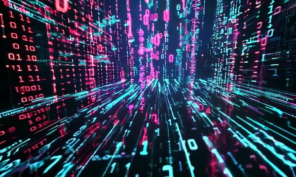 Machine intelligence, conceptual illustration
