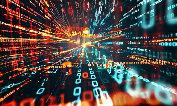 Code Programming Blurred Abstract Background