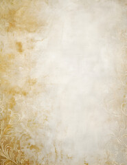 A delicate and elegant antique floral wallpaper design featuring soft floral patterns with subtle gold accents. The muted tones and intricate details create a timeless and sophisticated look