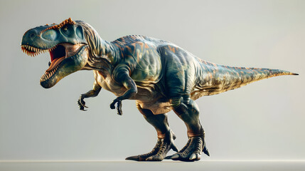 Fototapeta premium 3D Render of a Roaring Tyrannosaurus Rex Dinosaur