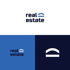 modern real estate mark logo design vector inspiration with bold, elegant and simple styles. minimalist sign mark symbol logo vector design template for real estate, rent home, house, and property