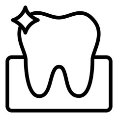 Tooth icon representing dental organ.