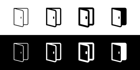 Editable door, entrance, port vector icon. Construction, tools, industry. Part of a big icon set family. Perfect for web and app interfaces, presentations, infographics, etc