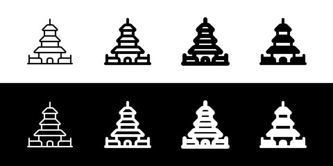 Editable shrine, temple vector icon. Landmark, monument, religious, building, architecture. Part of a big icon set family. Perfect for web and app interfaces, presentations, infographics, etc