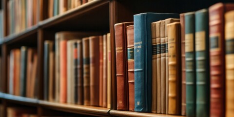 Inspiring Library Scene: Vibrant Bookshelves Celebrating World Book Day. Educational Backdrop for University Life and Academic Pursuits. Creative 4K Wallpaper Showcasing Knowledge, Learning, and Campu