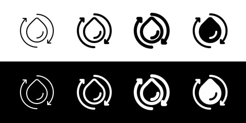 Editable save water, water conservation vector icon. Environment, ecology, eco-friendly. Part of a big icon set family. Perfect for web and app interfaces, presentations, infographics, etc