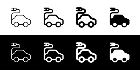 Editable electric vehicle vector icon. Environment, ecology, eco-friendly. Part of a big icon set family. Perfect for web and app interfaces, presentations, infographics, etc