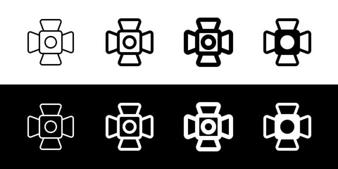 Editable lighting set vector icon. Movie, cinema, entertainment. Part of a big icon set family. Perfect for web and app interfaces, presentations, infographics, etc