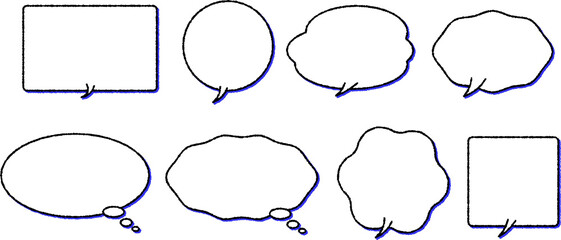 Obraz premium Manga, comics, speech bubbles, comments, images, cute, impressions, easy to use