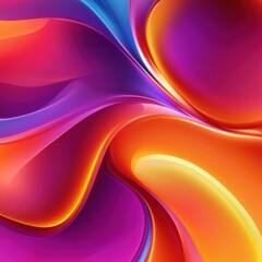 Naklejka premium Vibrant Abstract Background with Fluid Color Gradients and Dynamic Shapes for Eye-catching Visuals