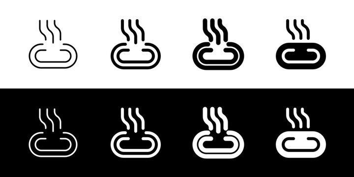 Editable hot spring, steam vector icon. Wellness, spa, relaxation. Part of a big icon set family. Perfect for web and app interfaces, presentations, infographics, etc